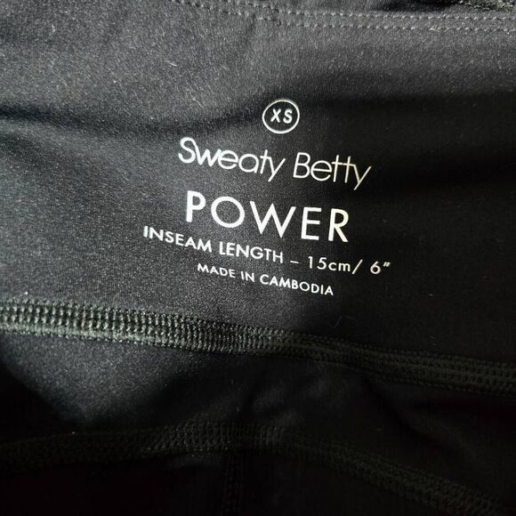 Sweaty Betty The Power Black Athletic Bike Shorts - Picture 5 of 5